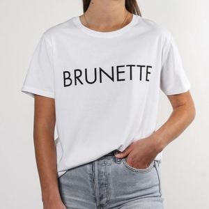 ***NWT***The Brunette Classic Crew Neck With Brunette graphic size M/L